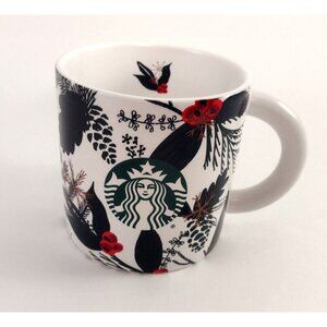 2021 Starbucks Holiday Christmas Mug Cup 12oz Holly Berry Pinecones Winter NEW